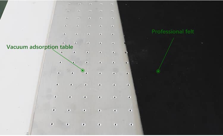 Piattaforma in alluminio a nido d'ape + feltro di alta qualit&agrave;