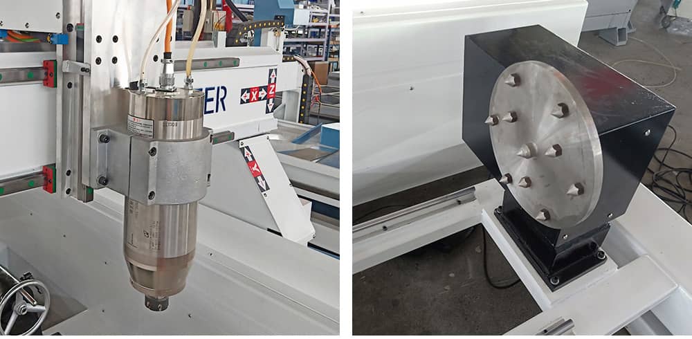 Macchina per incisione del legno cilindrico