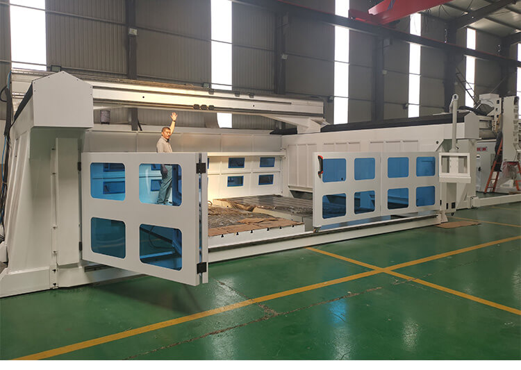 Gantry che si muove router CNC a 5 assi