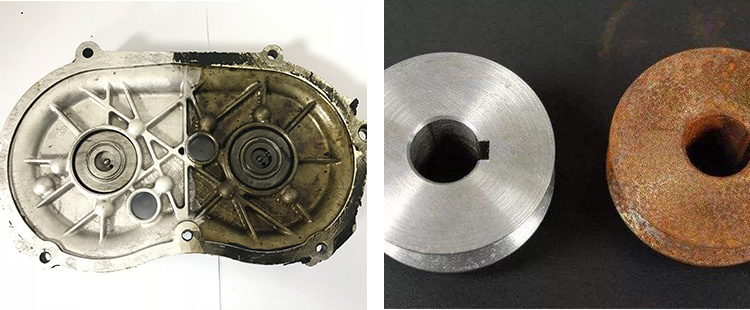 laser che rimuove la ruggine dal metallo