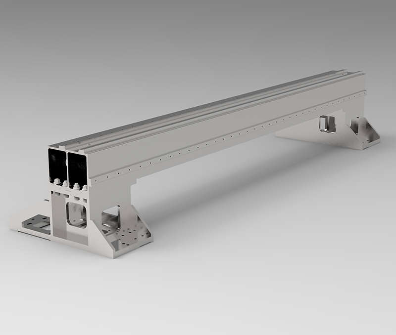 Raggio di macchina da taglio in fibra