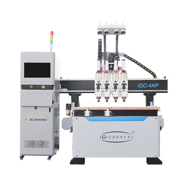 Macchina del router di CNC per il taglio di pannelli in MDF e compensato a doppia piattaforma
