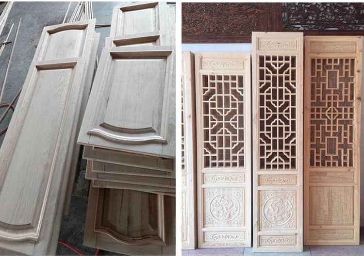 Taglio della porta dell'armadio